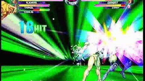 MvC2: Charlie/Iceman/Thanos 85% combo