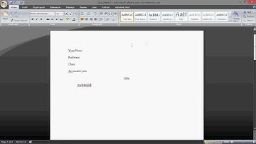 Microsoft Word: How to Set Up MLA Format 2013