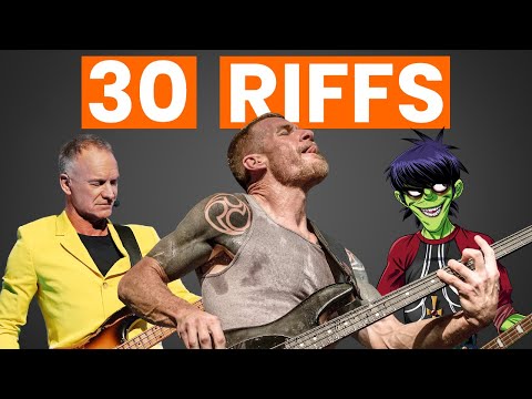 Top 30 Most Iconic Bass Riffs