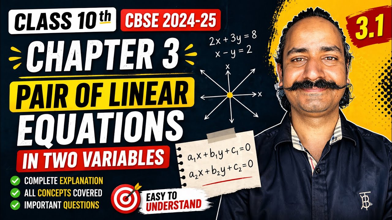 Exercise 3.1 Class 10 Maths | Chapter 3 Pair of Linear Equations | Step ...