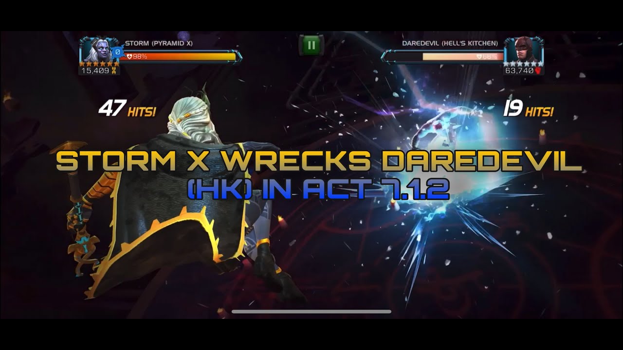Storm X vs Daredevil (HK) | Destructive feedback path (Act 7.1.2) | MCOC