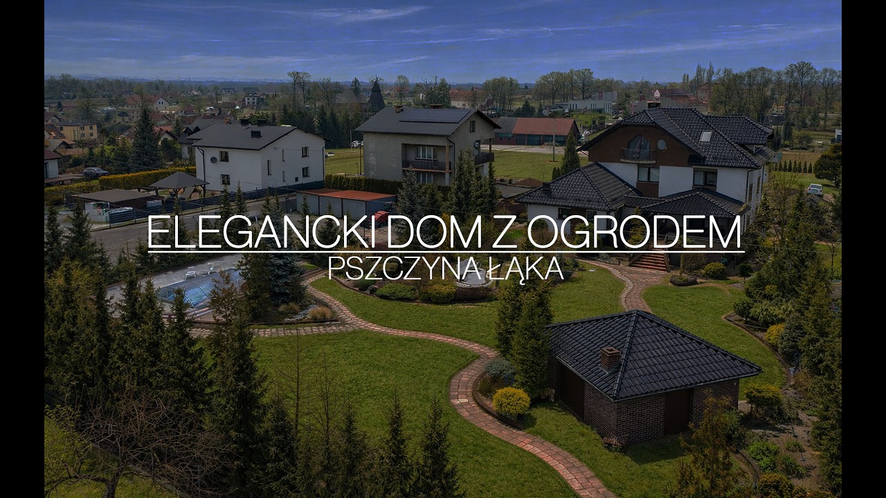 Elegancki dwurodzinny dom z pięknym ogrodem i basenem blisko jeziora | Pszczyna Łąka.