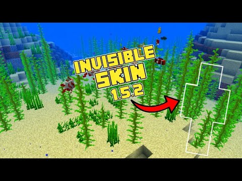 INVISIBLE SKIN FOR MCPE 1.5.2!!! // Minecraft bedrock edition 1.5.2
