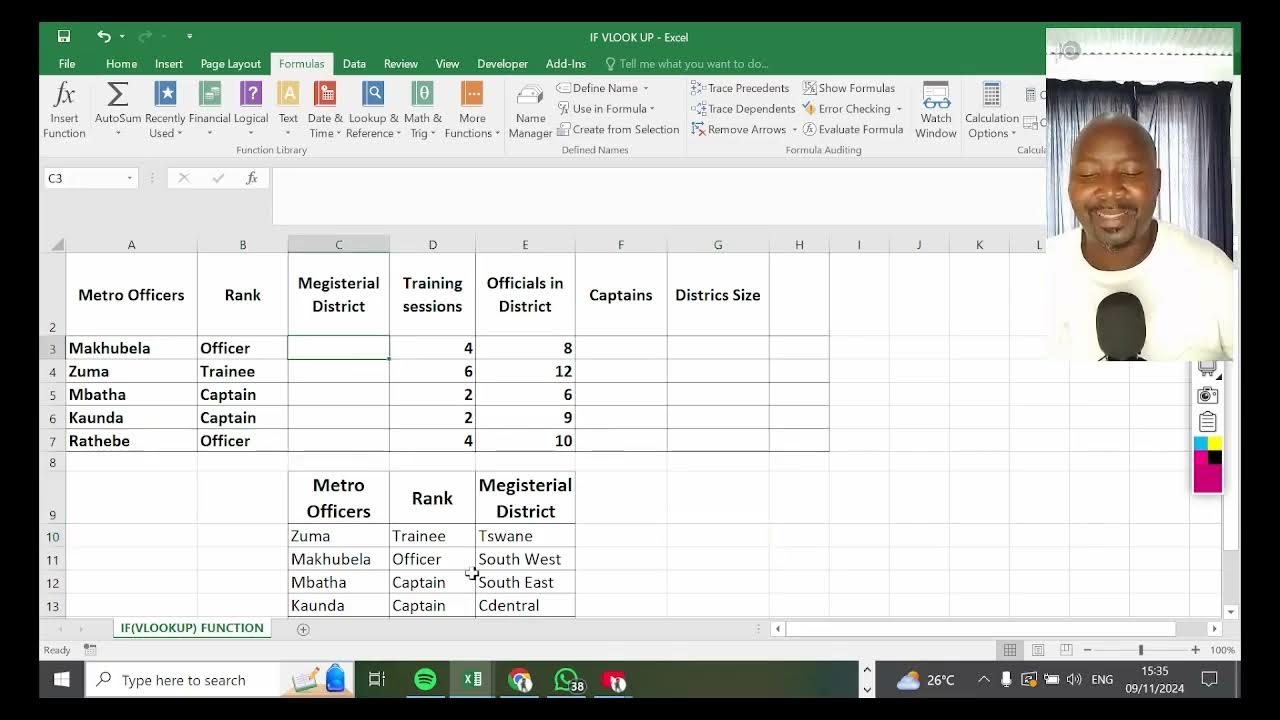 COMPUTER PRACTICE N6 EXAM PAPER QUESTION 9A NOV 2023 VLOOKUP AND IF ...