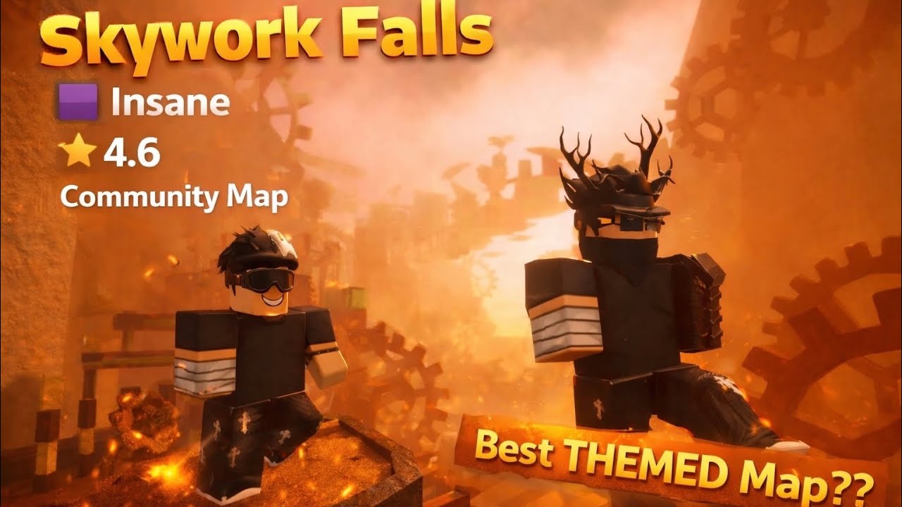 Best THEMED Map? - Skywork Falls DUO 4K // Insane ⭐4.6 // FE2 🌊