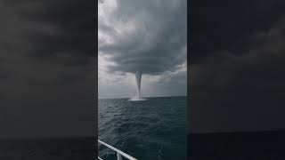 Waterspout Forms Over The Ocean Incredible Phenomenon