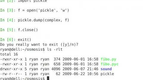 Episode 33: The pickle Module