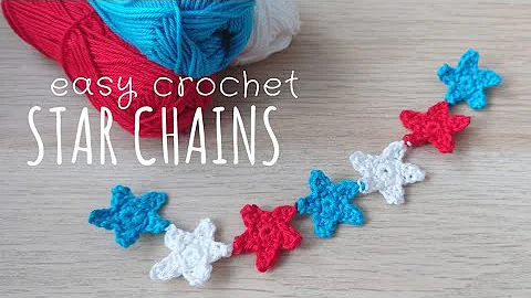 Learn How to Create Beautiful Crochet Star Chains Easily