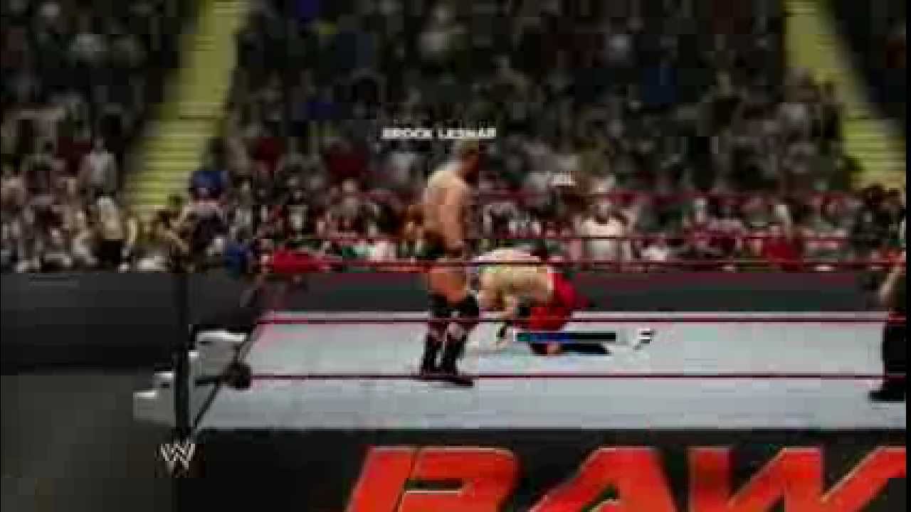 WWE 13 - Universe Mode - Raw - JBL vs Brock Lesnar (W13) (Epic Match)