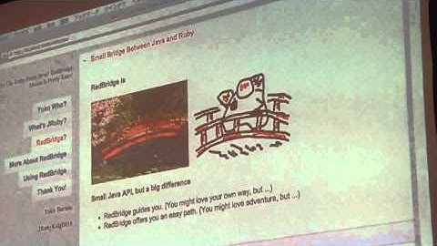 RedBridgeで簡単プログラミング。JavaからRubyを使っちゃえ！ (2 of 4)