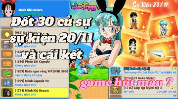 Ngọc Rồng Online  - Đốt 30 củ sự kiện 20/11 và Black Friday nhận quà đua top không thể đắng hơn