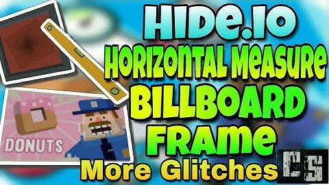 Hide.io Glitch Billboard, Horizontal Measure and Frame
