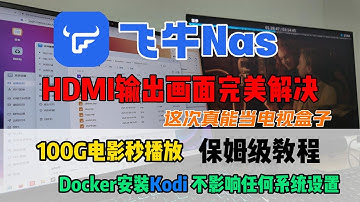 坏了! 这次飞牛Nas当电视盒子真的完美了，不影响任何飞牛系统文件，Docker安装Kodi保姆级教程