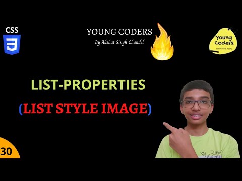 List Properties | List Style Image | CSS | Young Coders