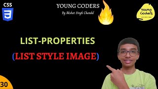List Properties | List Style Image | CSS | Young Coders