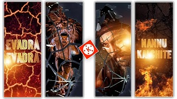 Best attitude full screen status video making in kinemaster