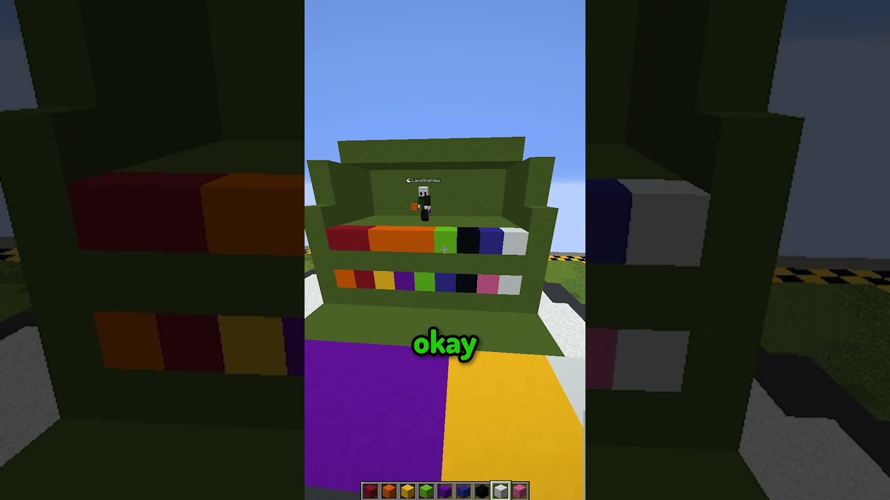 adivina el arcoiris #shorts #minecraft