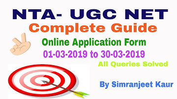 Complete Information about NTA UGC NET JUNE 2019