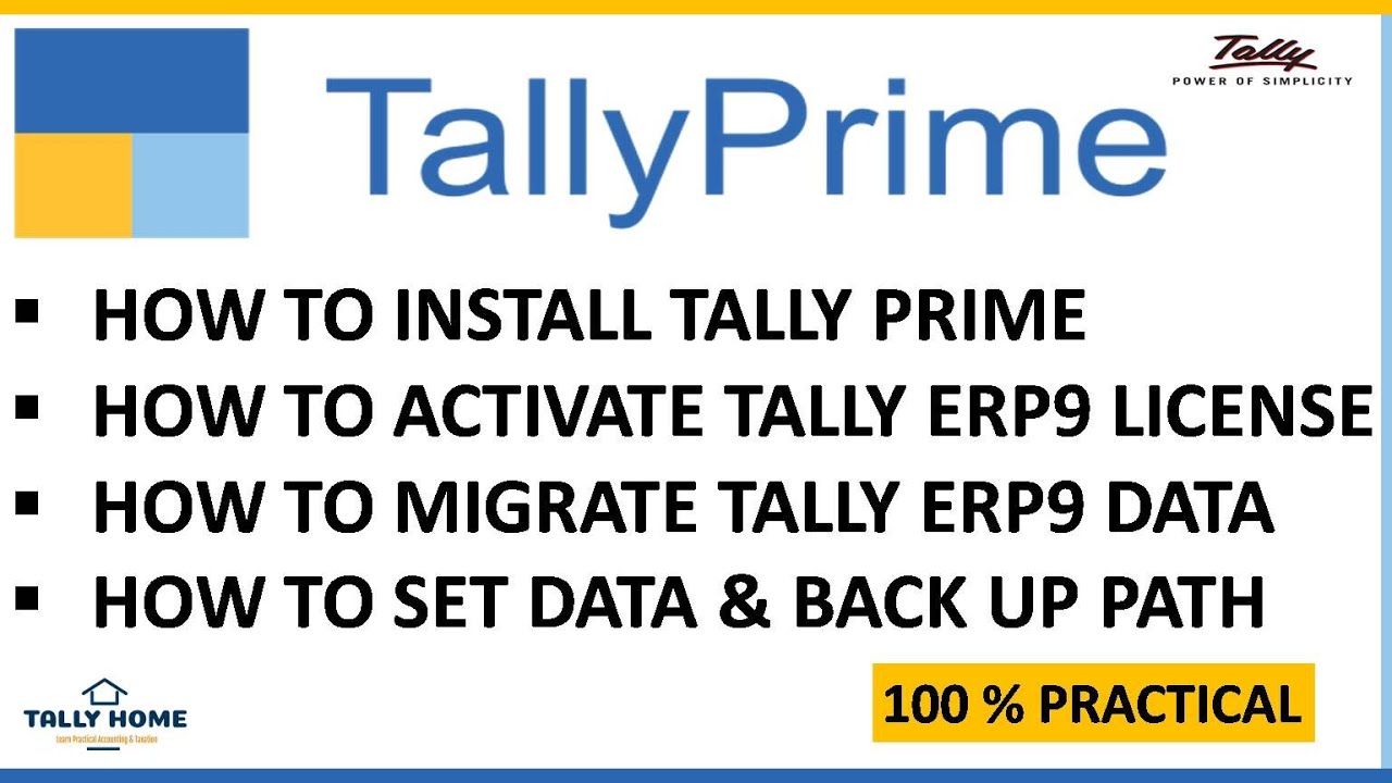 TALLY PRIME HOW TO INSTALL DOWNLOAD ACTIVATE TALLY PRIME DATA 