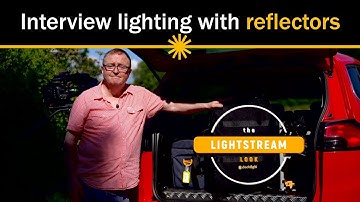 Interview lighting with dedolight Lightstream reflectors