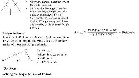 Trigonometry of Oblique Triangles And Its Applications Part 5