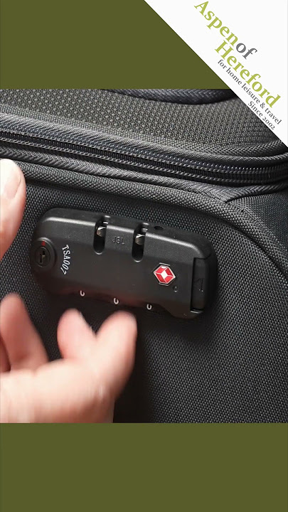 Setting the lock code - American Tourister Sea Seeker Case