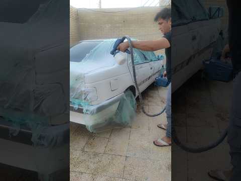 آموزش رنگ کردن ماشین در خانه با کمترین هزینه ویدیوهای بیشتر درکانال 33