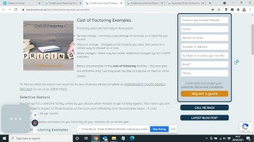 Invoice Finance And Factoring Pricing Costs And Fees