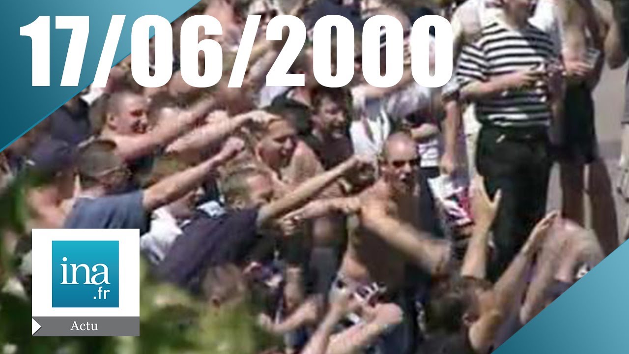 20h Antenne 2 du 17 juin 2000 : Le déchaînement des hooligans à Charleroi | Archive INA