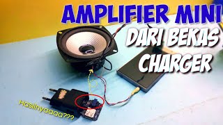 Cara Membuat Amplimini Dari Charger Hp Bekas - Mini Ampli Sederhana