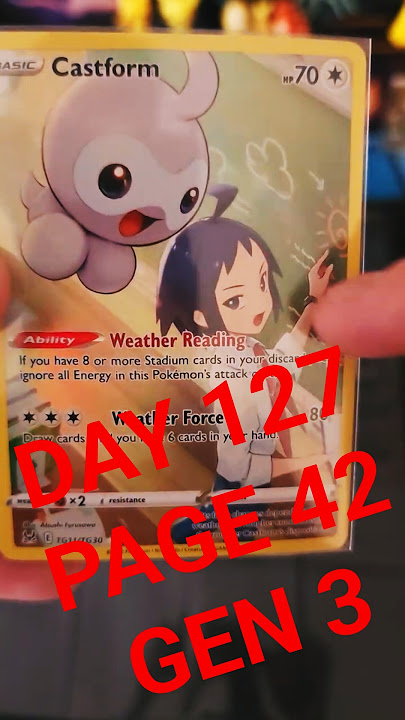Day 127 Page 42 Collecting All 1025 Pokemon Gen 3 Pokedex Binder