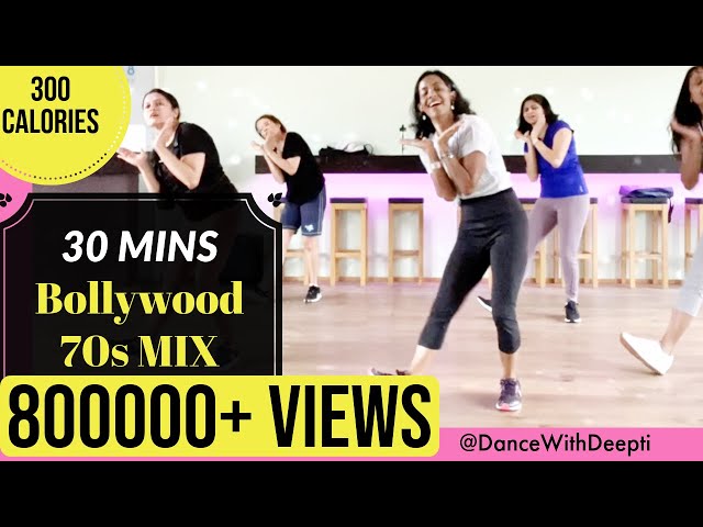 Bollywood 70s MIX -  Dance Workout | Easy Exercise to Lose weight 3-5kgs class=