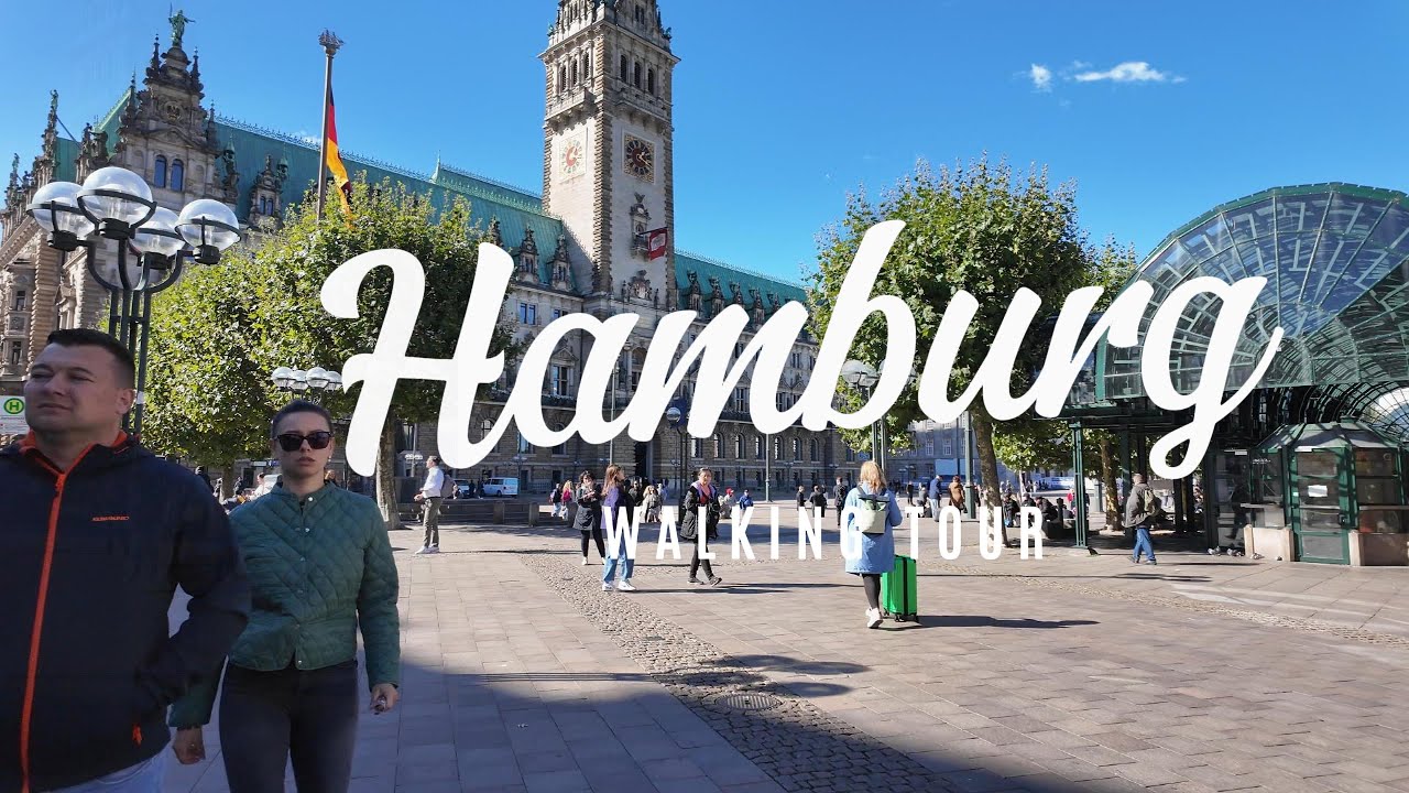 Live Stream: Walking around in Hamburg city Germany on a Sunny Day 🌞