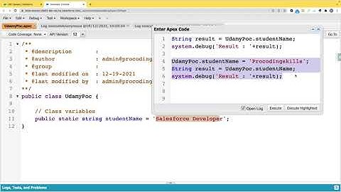 Salesforce Apex Class | Salesforce Development | SFDC Development