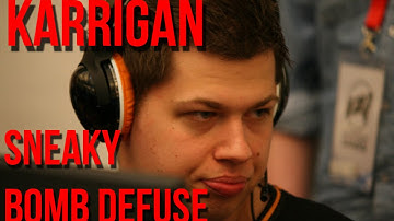 Karrigan sneaky bomb defuse (TSM vs. Na`Vi) +Web Camera