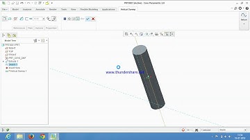 How to make threads on bolt using helical sweep command.