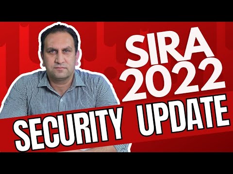 Security Update: SIRA Certificate EXPIRED and new procedure for retest