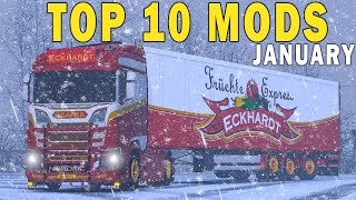 TOP 10 ETS2 MODS - JANUARY 2024 | Euro Truck Simulator 2 Mods