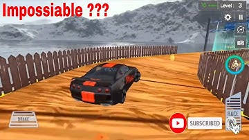 Amazing Impossible Car Stunt Game 2020 - Impossible Track level-3 ||   Android Gameplay | si tv