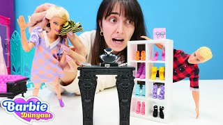 Barbie Ken oyunu! Sevcan ve Barbie Sevgililer günü için elbise alıyorlar