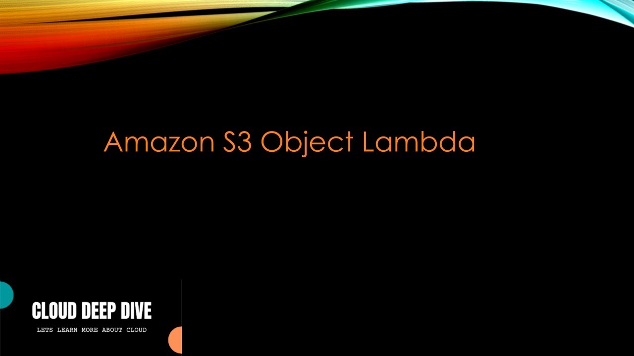 S3 Object Lambda Demo | Access points | S3 - YouTube
