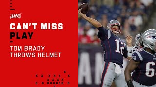 Tom Brady Throws Helmet In Frustration