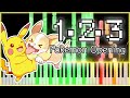 【ポケットモンスター OP 】１・２・３ - After the Rain 【ピアノカバー】