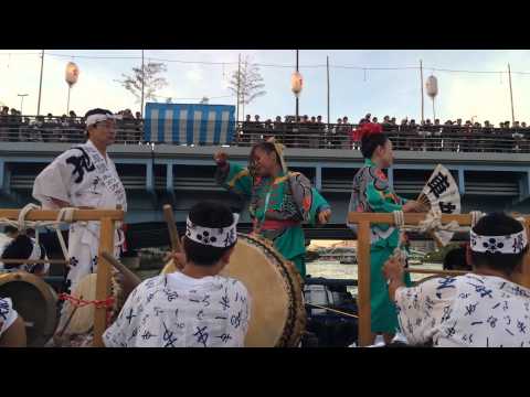 2015年　天神祭　地車講　船渡御　龍踊り