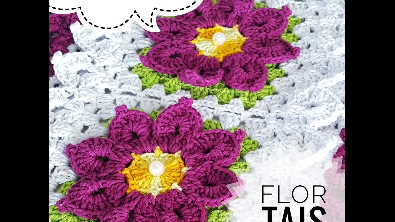 Tapete com flores de croche passo a passo Clearance