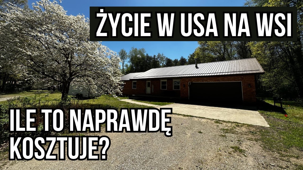 Życie w USA na Wsi: Koszt domu, 8 ha lasu, podatki, rachunki + gyro vlog