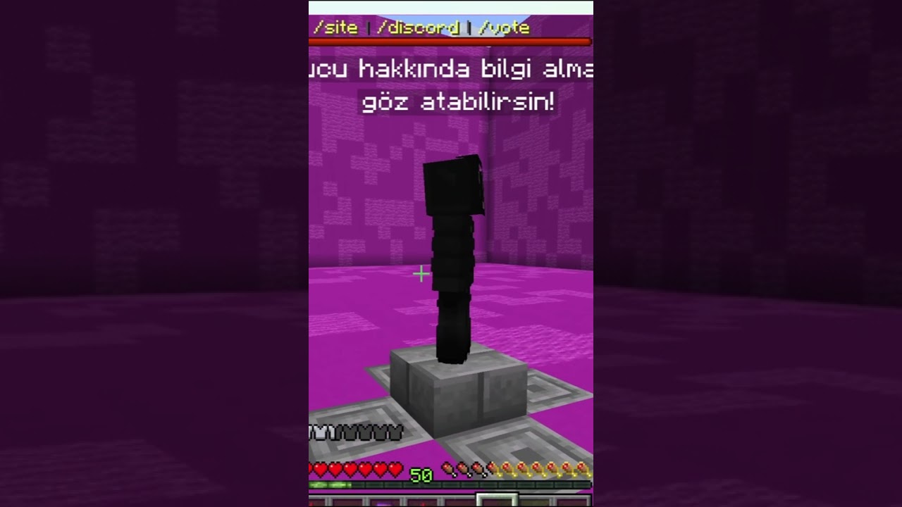 arkadaşlar sunucuya gelmeyi unutmayın #minecraft  #ytdayibenionecikarnolur