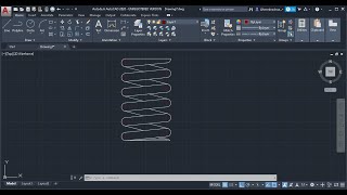 How to draw spring in easy way | Autocad