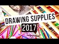 My FAVOURITE Drawing Supplies 2017! Coloured pencil edition