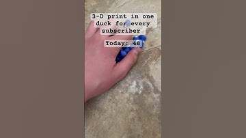 3-D printing one duck for every subscriber ￼#3dprinting #funny #3dprinter #3dprinterworld